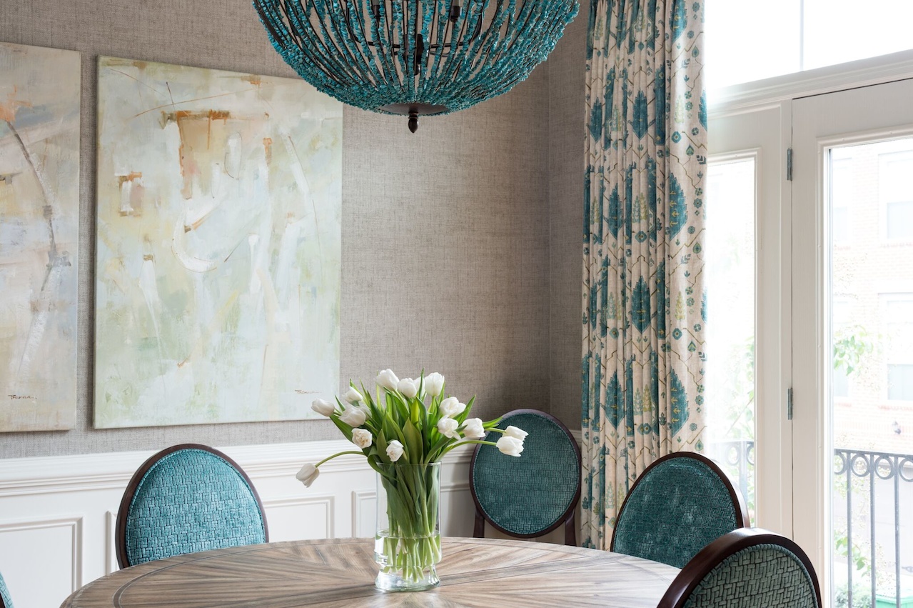 The beaded chandelier is breathtaking! michele gratch interior designer crush styleblueprint atlanta