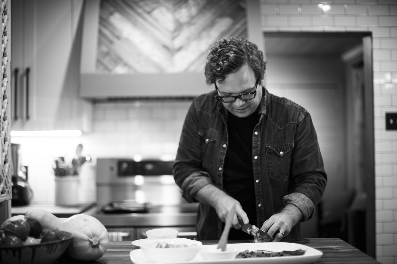 "I love the story that the butcher block tells," Justin says of his counter tops. "I love the imperfections, and the way you can see the work that's gone into the block. You can see every cut mark when you start making them and then you start to see them less and less because it becomes more of a patina." "I love the story that the butcher block tells," Justin says of his counter tops. "I love the imperfections, and the way you can see the work that's gone into the block. You can see every cut mark when you start making them and then you start to see them less and less because it becomes more of a patina."