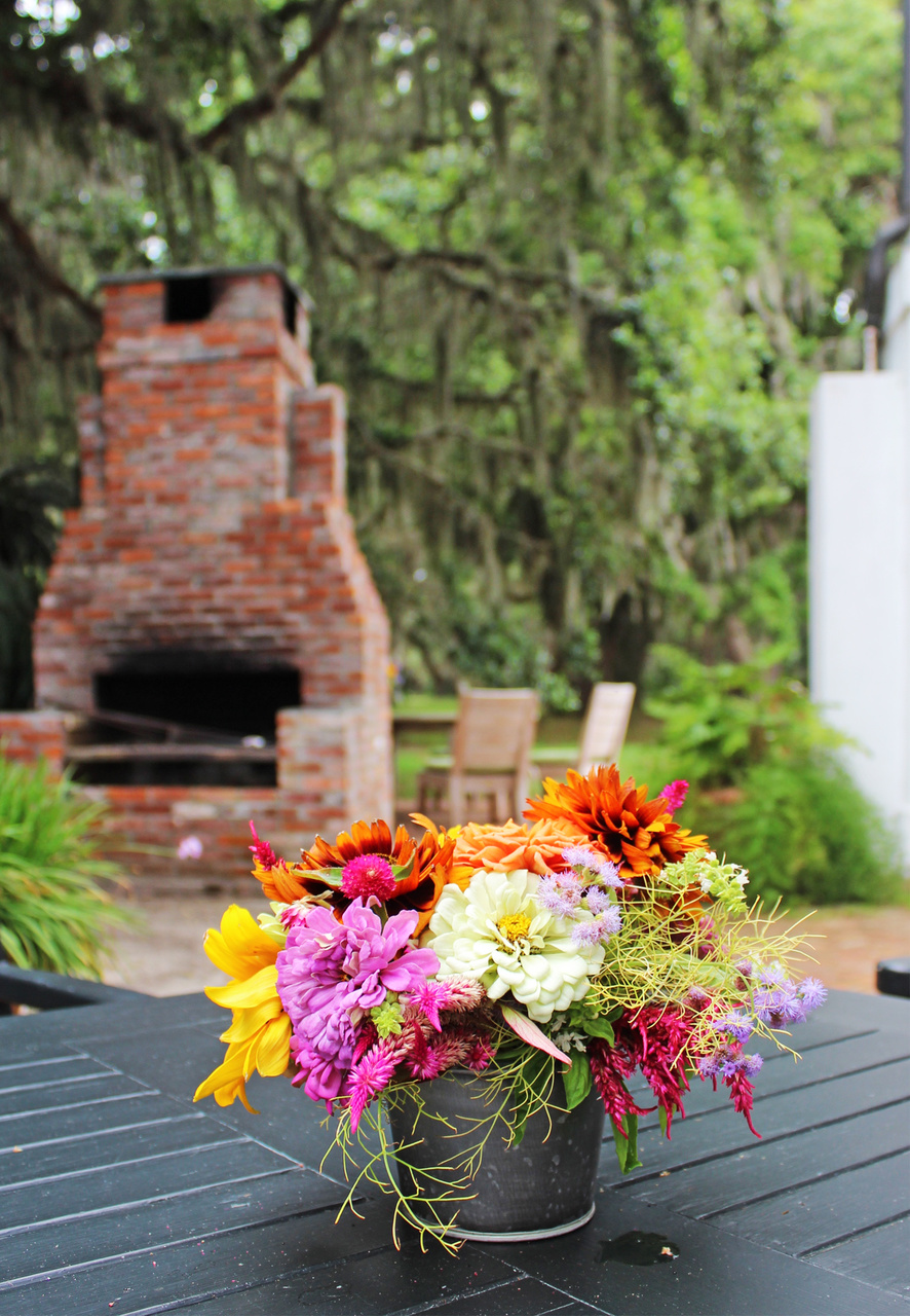 Flowers are switched out often in the summer, since the resort’s gardens feature all sorts of homegrown flora. Flowers are switched out often in the summer, since the resort’s gardens feature all sorts of homegrown flora.