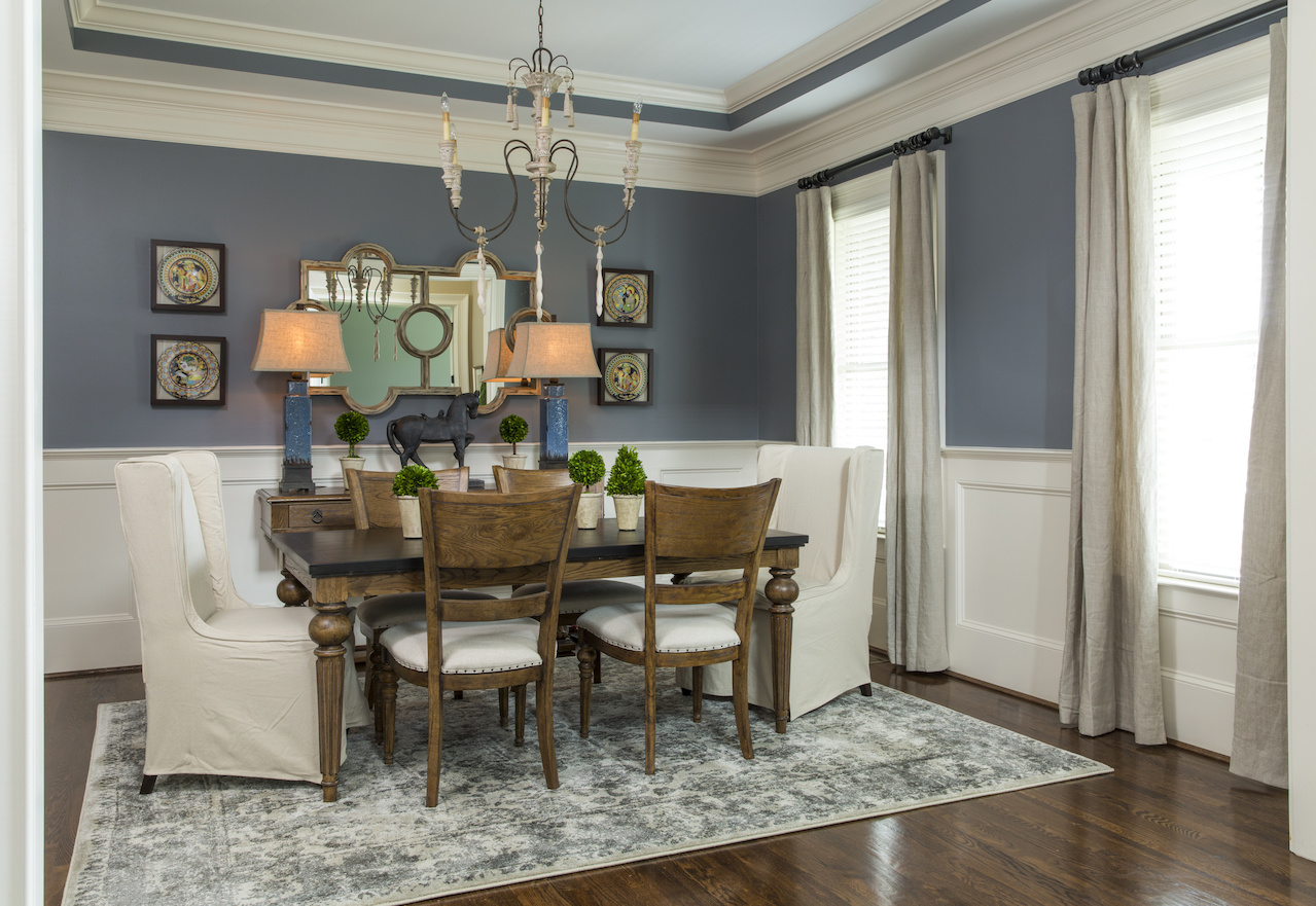 In love with that farmhouse blue hue! leah atkins design styleblueprint atlanta