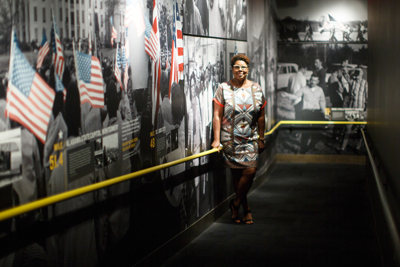 Teri says her first visit to the Civil Rights Museum was "that of the typical visitor – I was overwhelmed by the amount of information, impressed with the quality of the information and just how well the story was told," she says. Teri says her first visit to the Civil Rights Museum was "that of the typical visitor – I was overwhelmed by the amount of information, impressed with the quality of the information and just how well the story was told," she says.