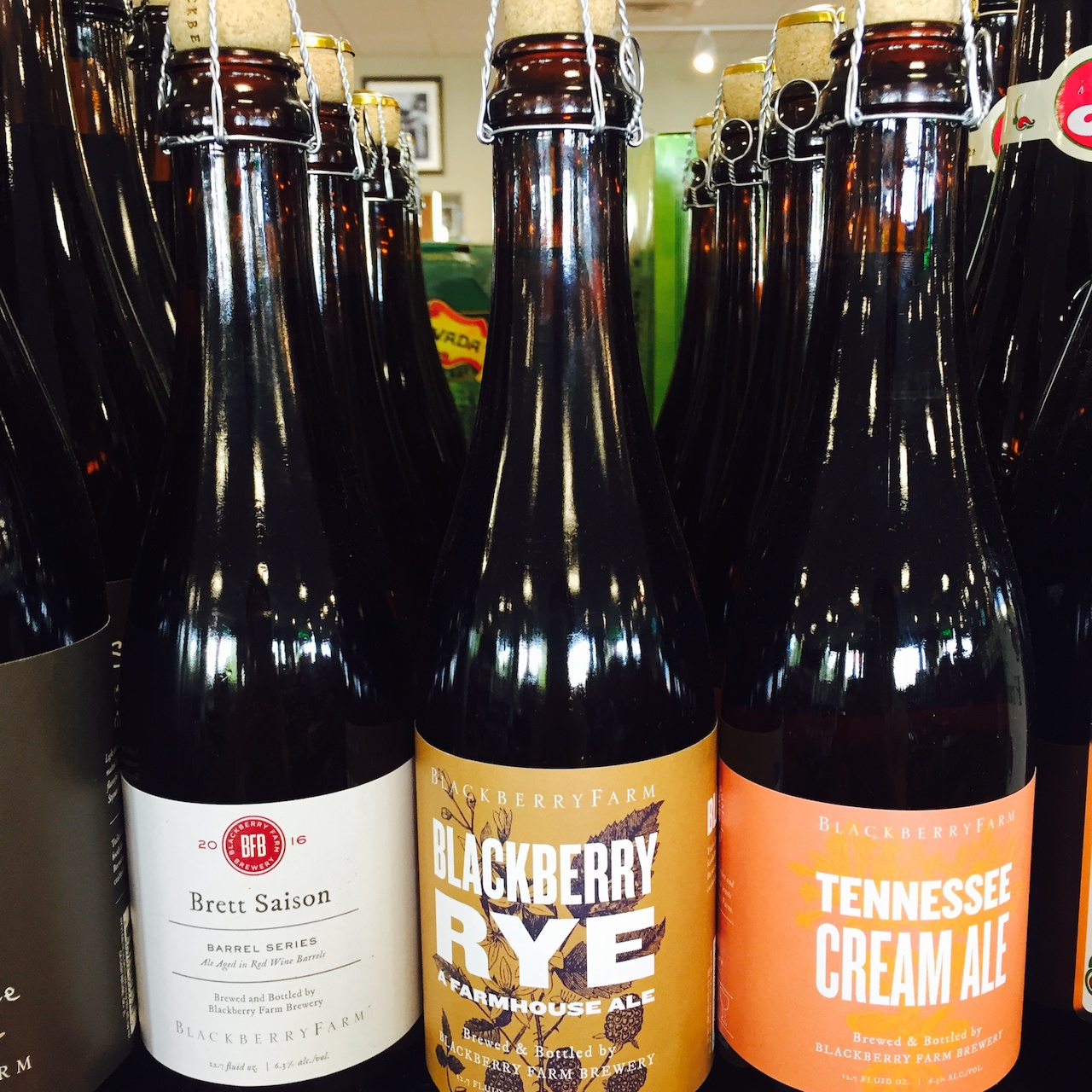 Brett Saison, Blackberry Rye and Tennessee Cream Ale, $8.49 each at Buster's Liquors and Wines Brett Saison, Blackberry Rye and Tennessee Cream Ale, $8.49 each at Buster's Liquors and Wines