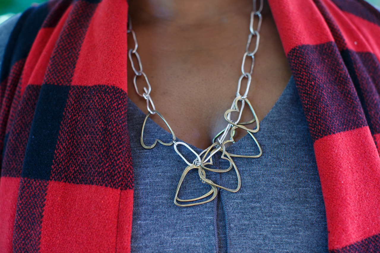 Intricate yet simple, the Becca Belz heart link necklace, $395 from Lansky, makes a statement. Intricate yet simple, the Becca Belz heart link necklace, $395 from Lansky, makes a statement.