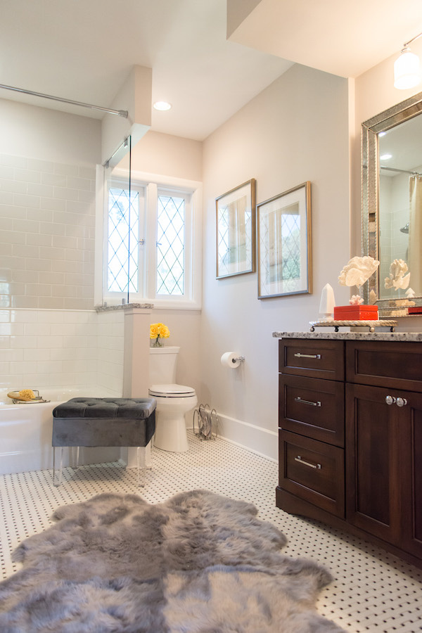 No cold tile for you with that fuzzy rug Take a look inside the Bellarmine Show House 2016