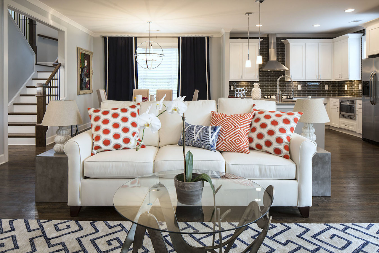 Don't be afraid of mixing patterns! leah atkins design styleblueprint atlanta