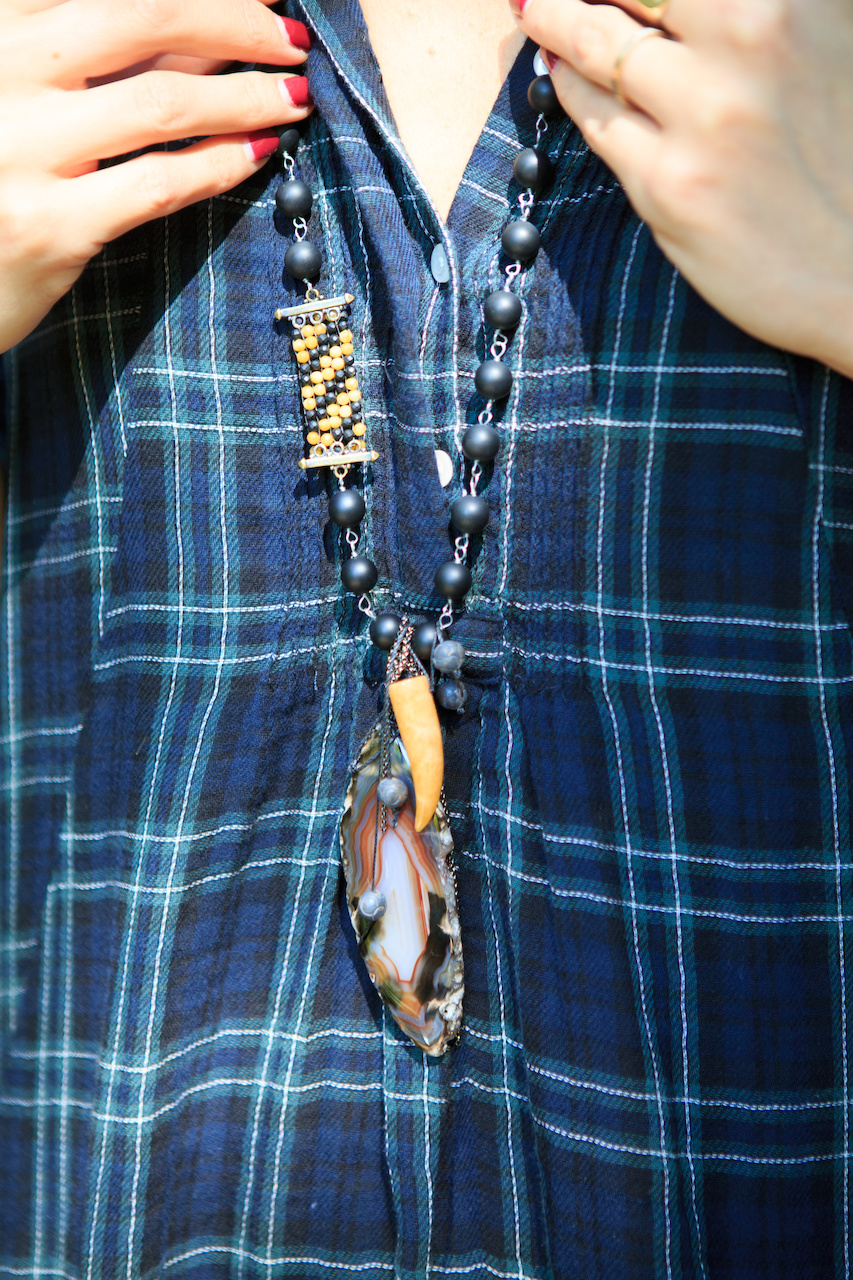 Detail of the Myrna Halpern Necklace, $290, from Kittie Kyle. Detail of the Myrna Halpern Necklace, $290, from Kittie Kyle.