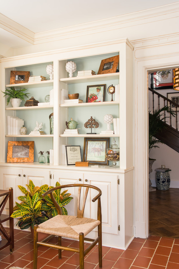 Bookshelf is also transformed by paint Take a look inside the Bellarmine Show House 2016