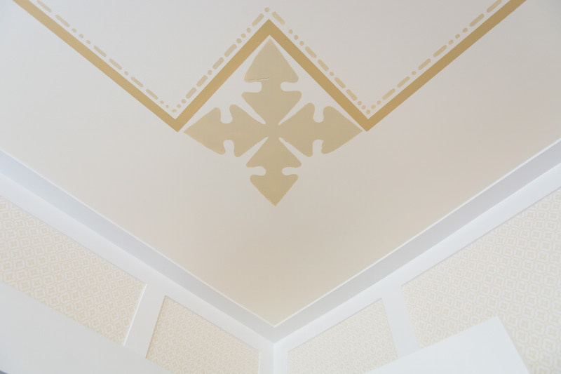 Handpainted ceiling detail Take a look inside the Bellarmine Show House 2016