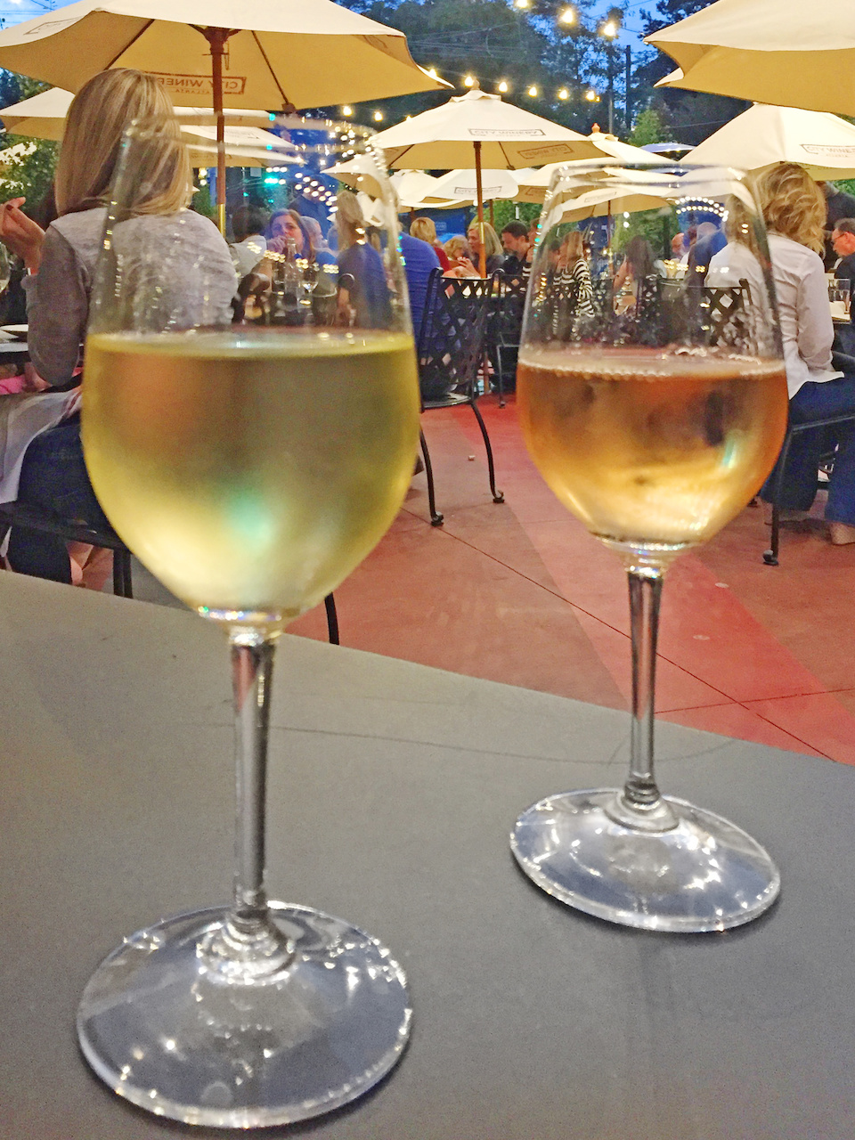 Both of these wines are poured straight from the tap. city winery atlanta