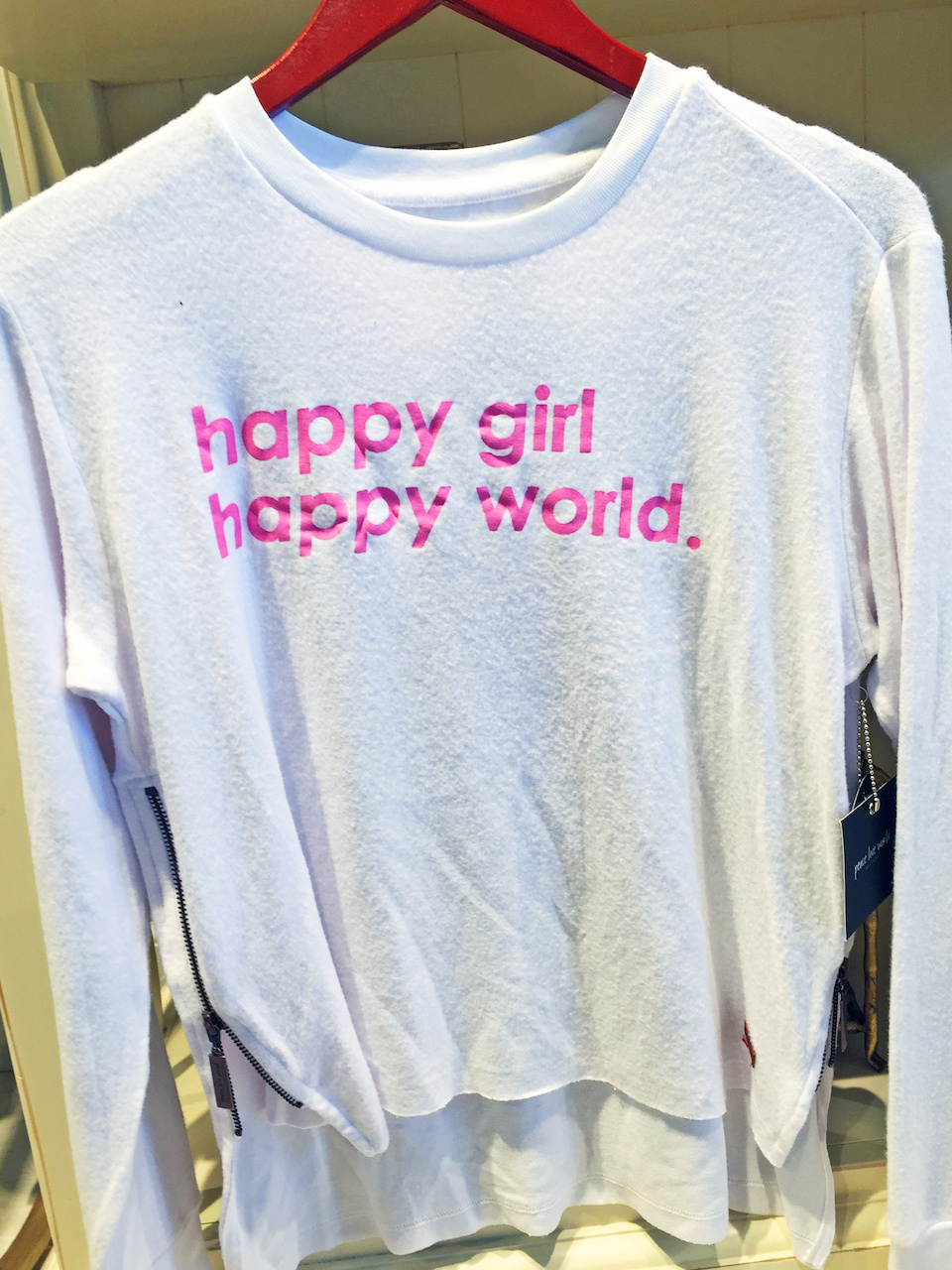 Everyone knows happy girls run the world! styleblueprint atlanta september finds happy girl sweatshirt