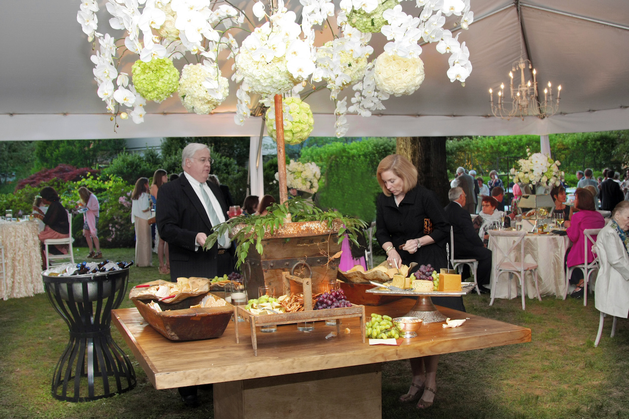 After the ceremony, guests made their way into the reception tent where they were were treated to an amazing spread. After the ceremony, guests made their way into the reception tent where they were were treated to an amazing spread.