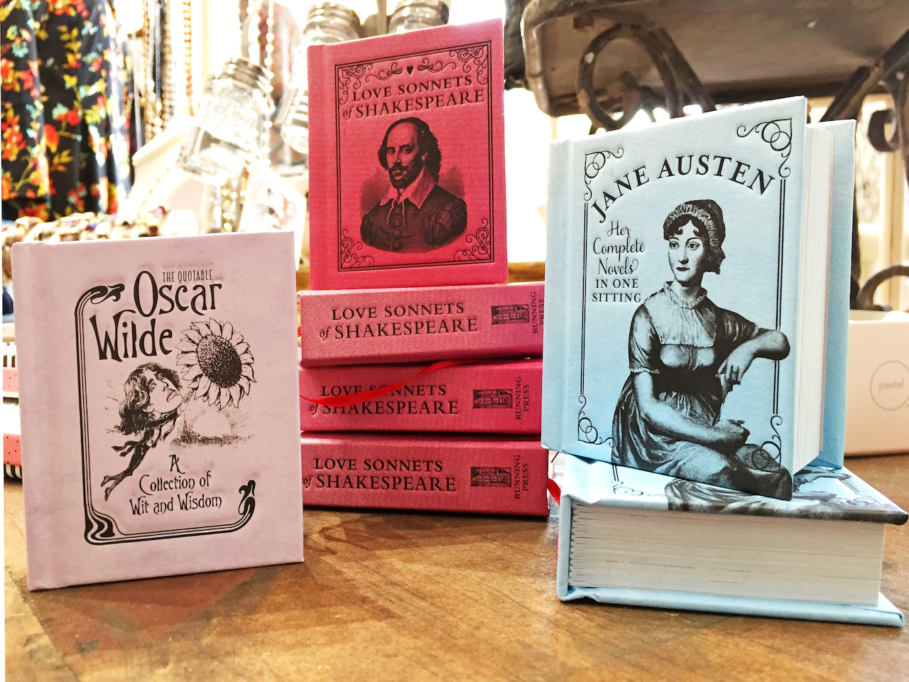 Jane Austen's complete novels in just one sitting -- sweet! tiny lit books jilli boutique styleblueprint atlanta