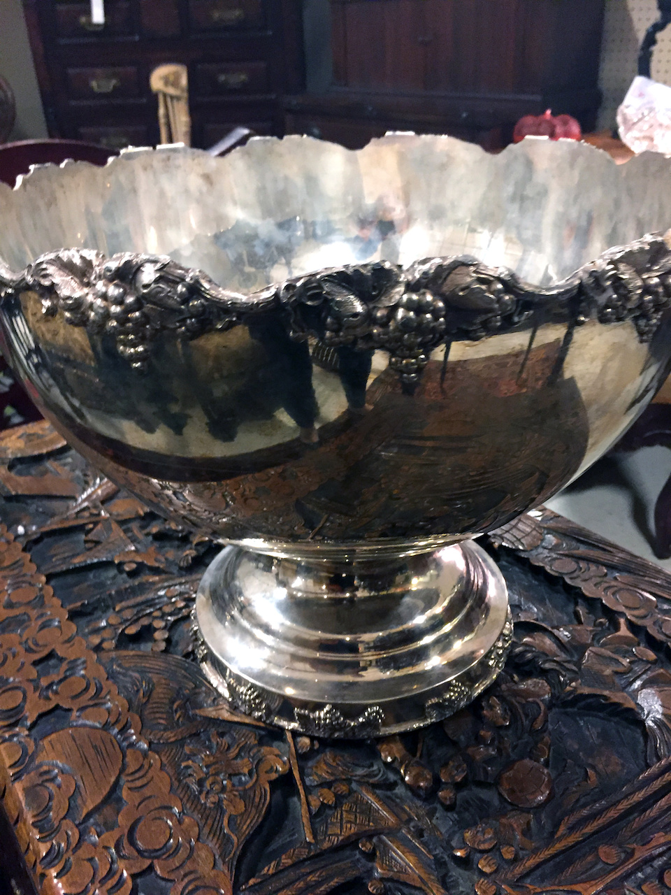 Silverplate Punch Bowl $250 from Sheffield Antiques Mall Silverplate Punch Bowl $250 from Sheffield Antiques Mall