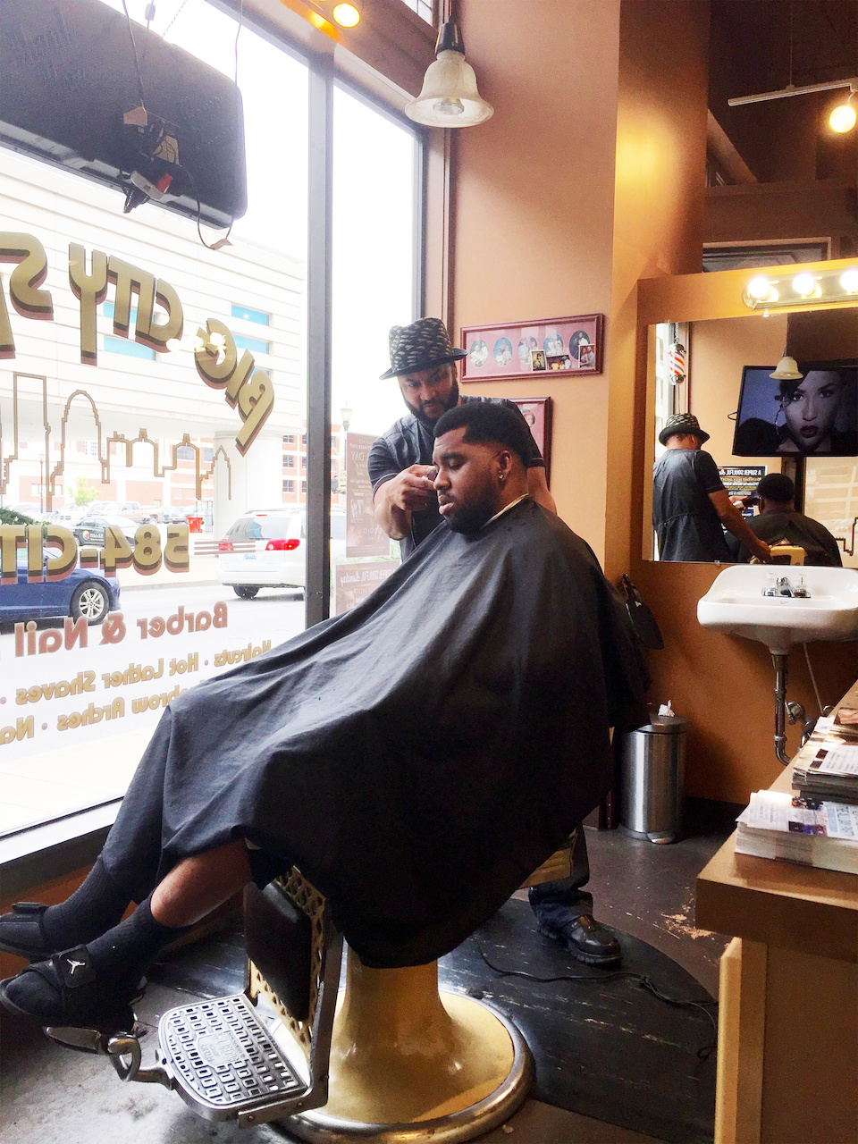 music and hair are his passions Mens salons Louisville
