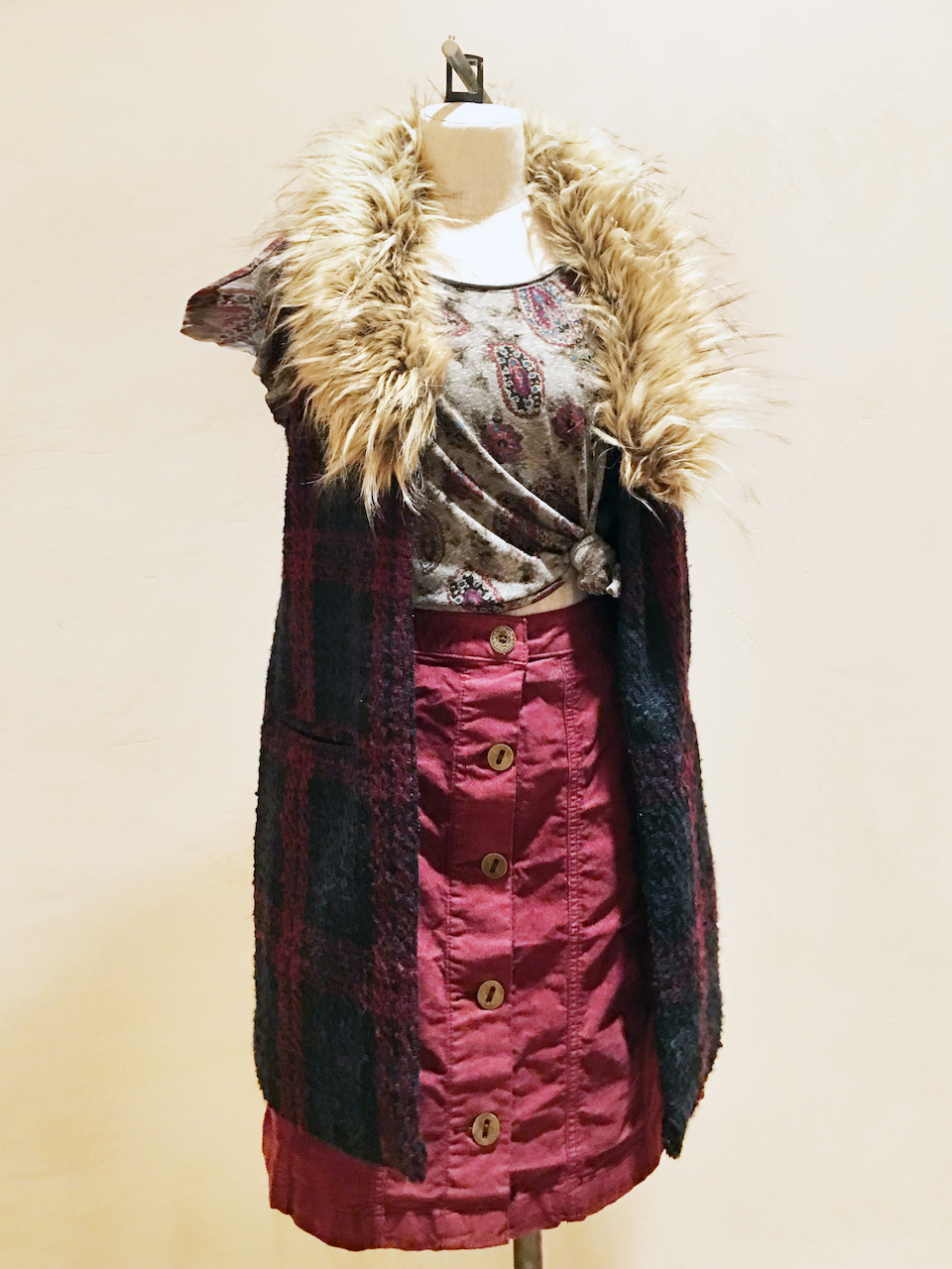 Sometimes you have to think outside the box to get a trend working for your body. busty women fur vest