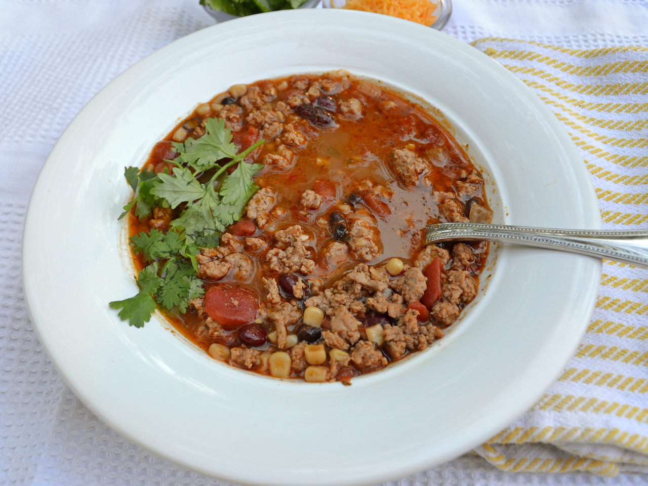 Love this soup even year round Santa Fe Soup-All you need is a can opener and a pot