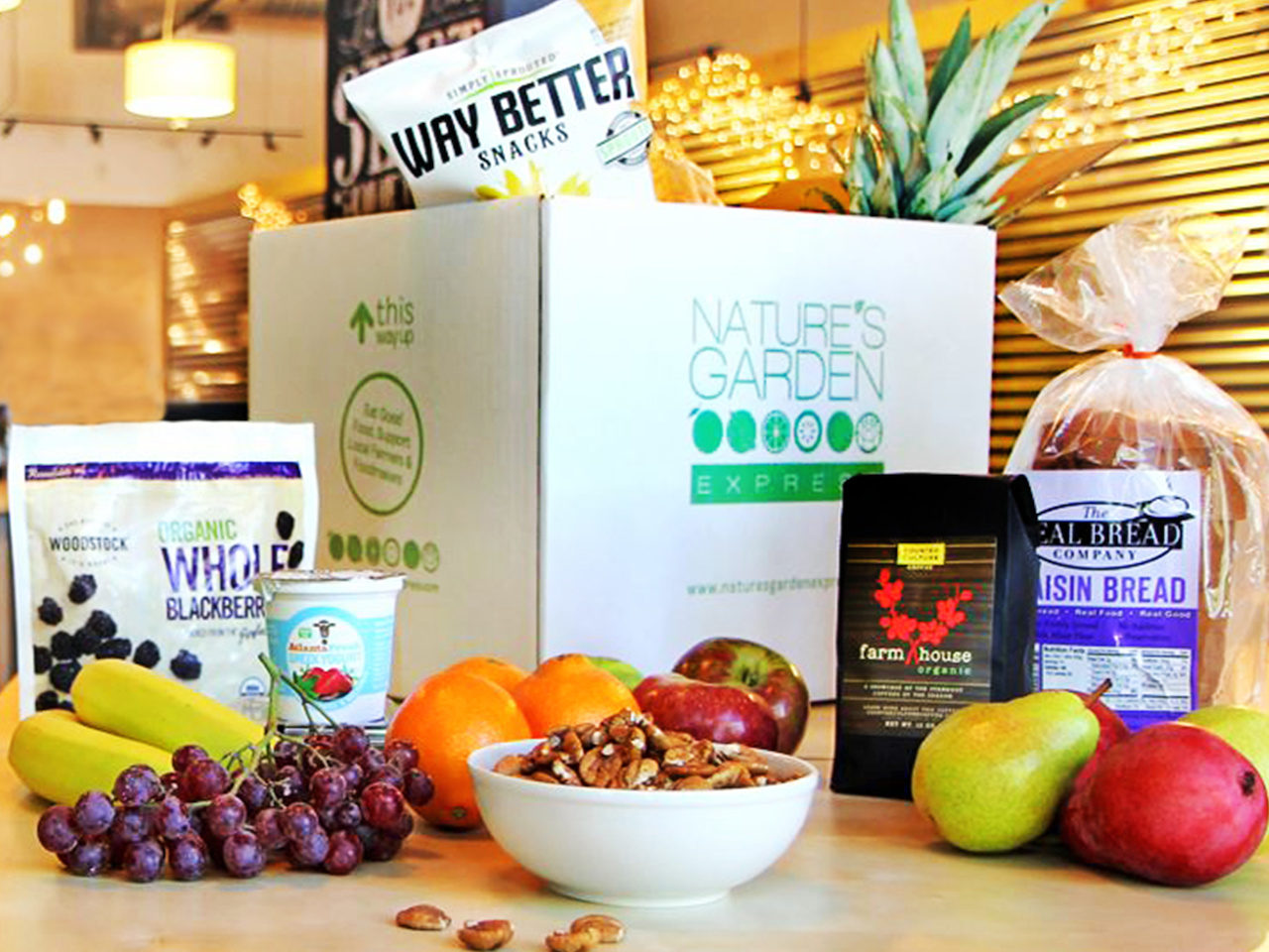 These delivery boxes are full of wholesome ingredients besides produce. Nature's Garden Express styleblueprint atlanta
