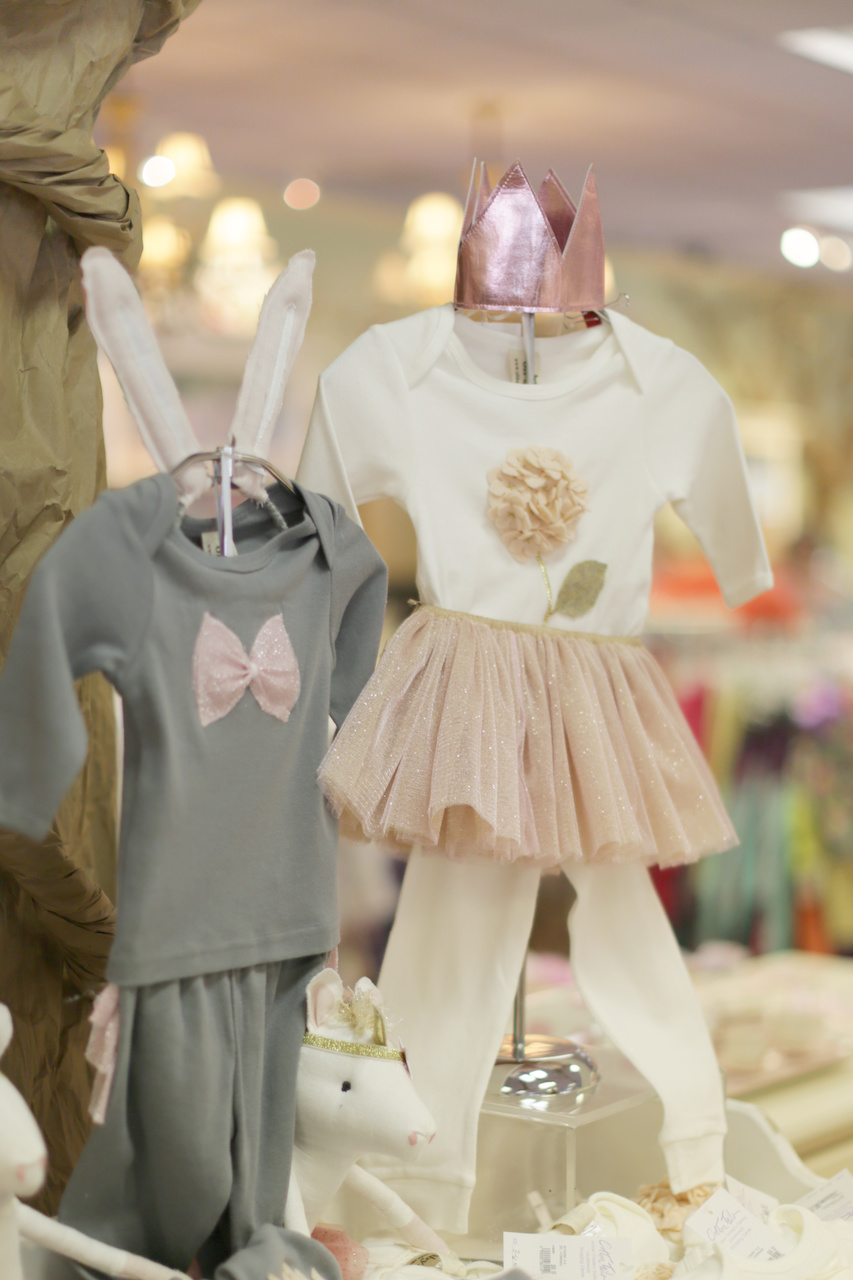 Unicorn stuffed animal, $130; crown, $28; outfits, $68 each and tutu, $50 at Cotton Tails Unicorn stuffed animal, $130; crown, $28; outfits, $68 each and tutu, $50 at Cotton Tails