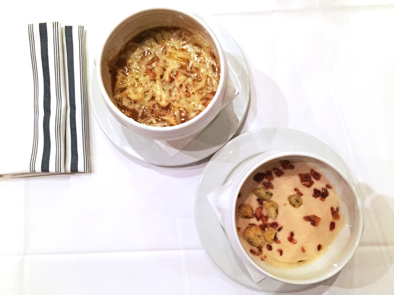 We loved both of these soups! styleblueprint atlanta F&B soup