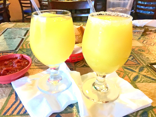 Two half-n-half La Casita margaritas, $5 each at Molly's Two half-n-half La Casita margaritas, $5 each at Molly's