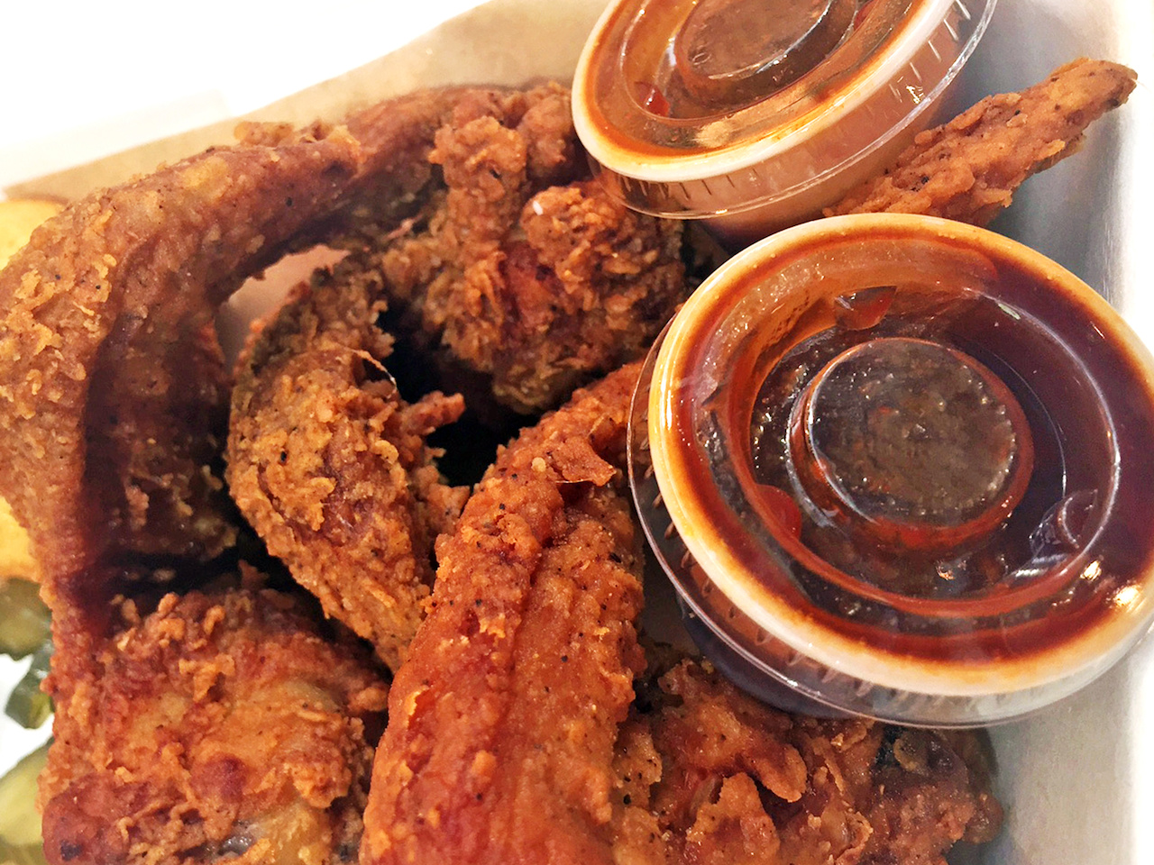 Crunchy outside, juicy inside Richard's Southern Fried whole wings