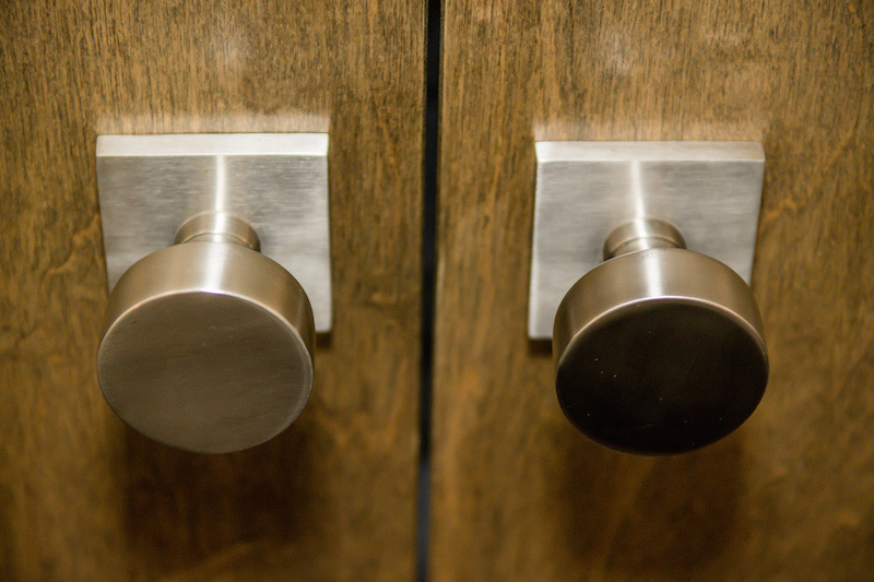 even the knobs are stylish From a Fallaway Lot to a Dream House