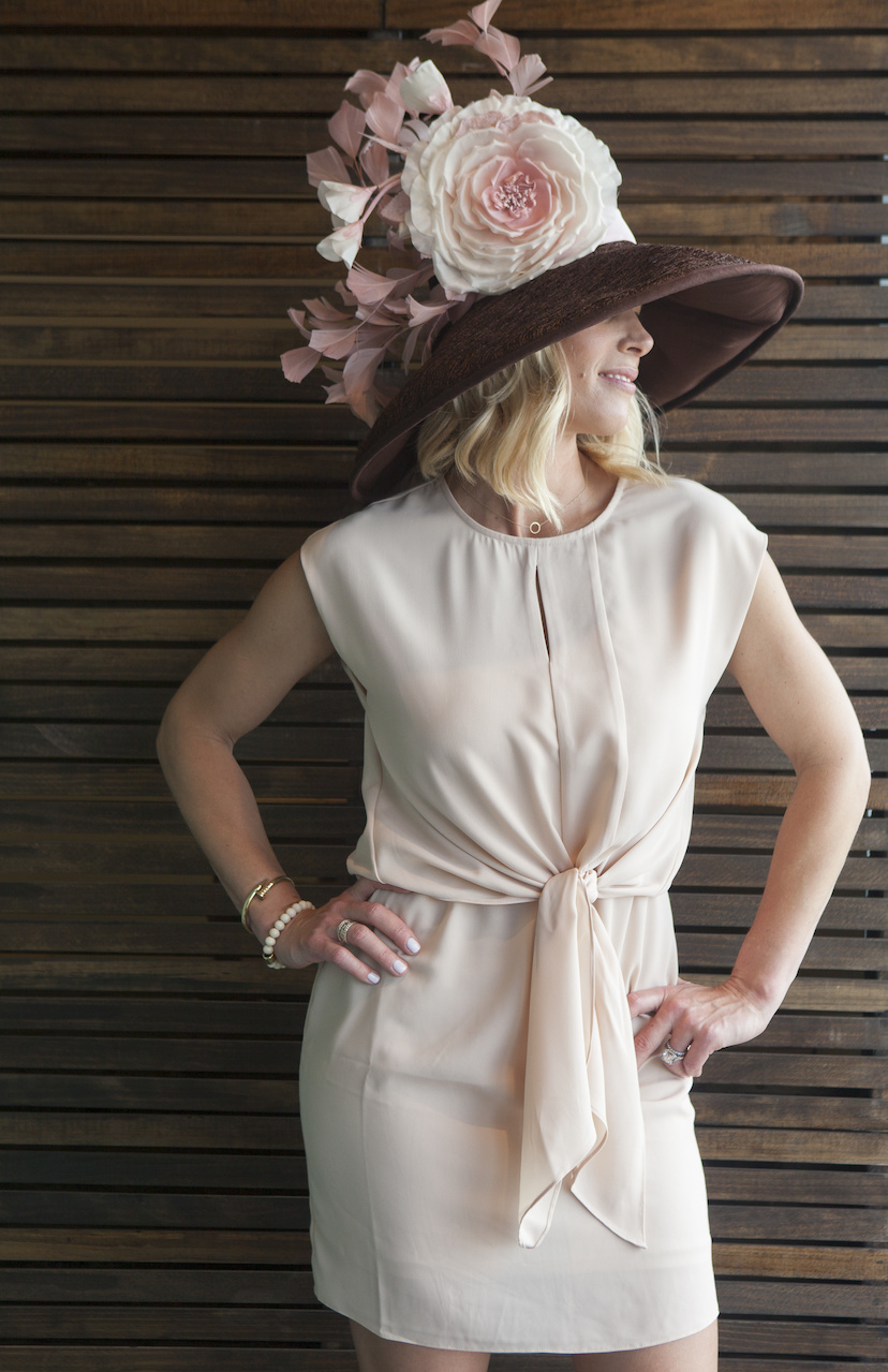 This hat had us all swooning. It's found at Stacey Rhodes Boutique for FILL IN. The dress is from SOCA for $68. This hat had us all swooning. It's found at Stacey Rhodes Boutique for FILL IN. The dress is from SOCA for $68.