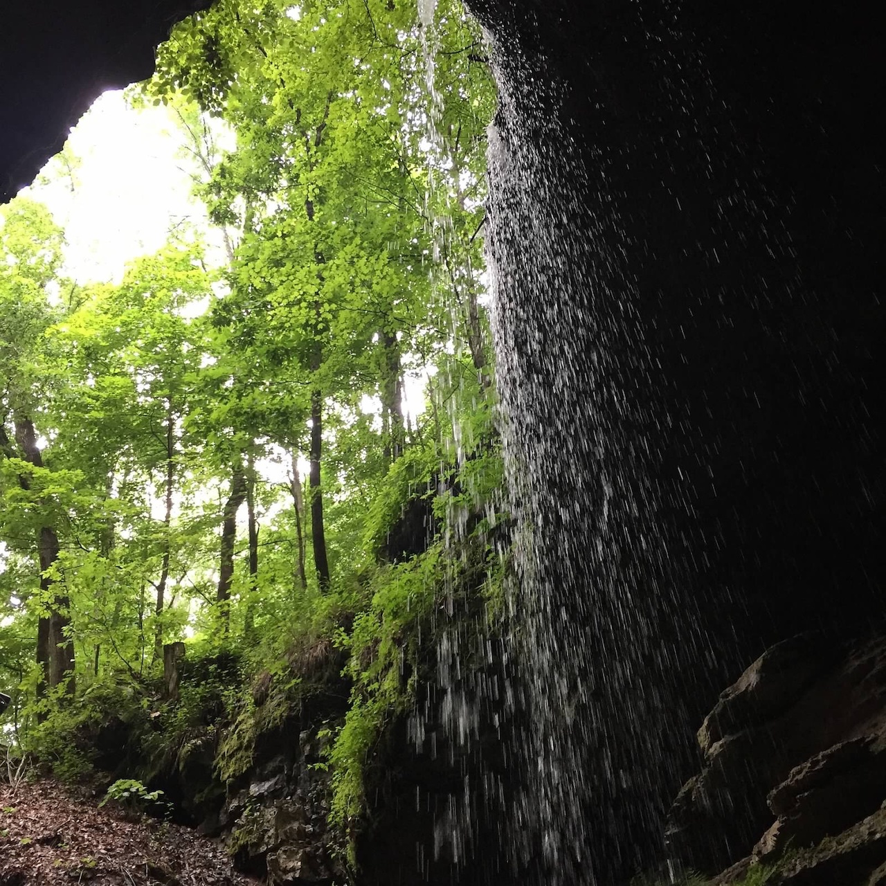 small waterfall at the entrance three great daytrips