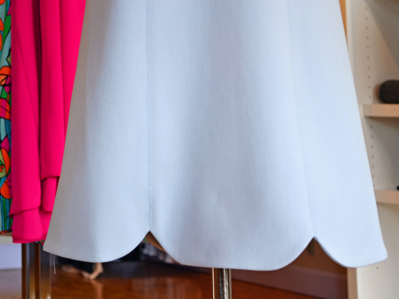 a large scalloped hemline adds interest What to Wear September Events in Louisville