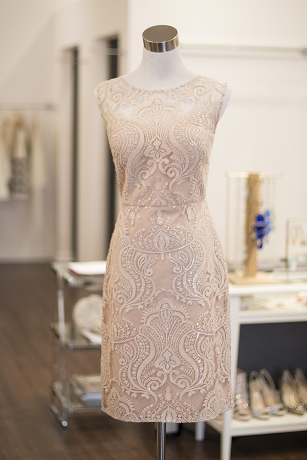From Bella Bridesmaid: Jenny Yoo blush Vienna lace dress, $295 From Bella Bridesmaid: Jenny Yoo blush Vienna lace dress, $295