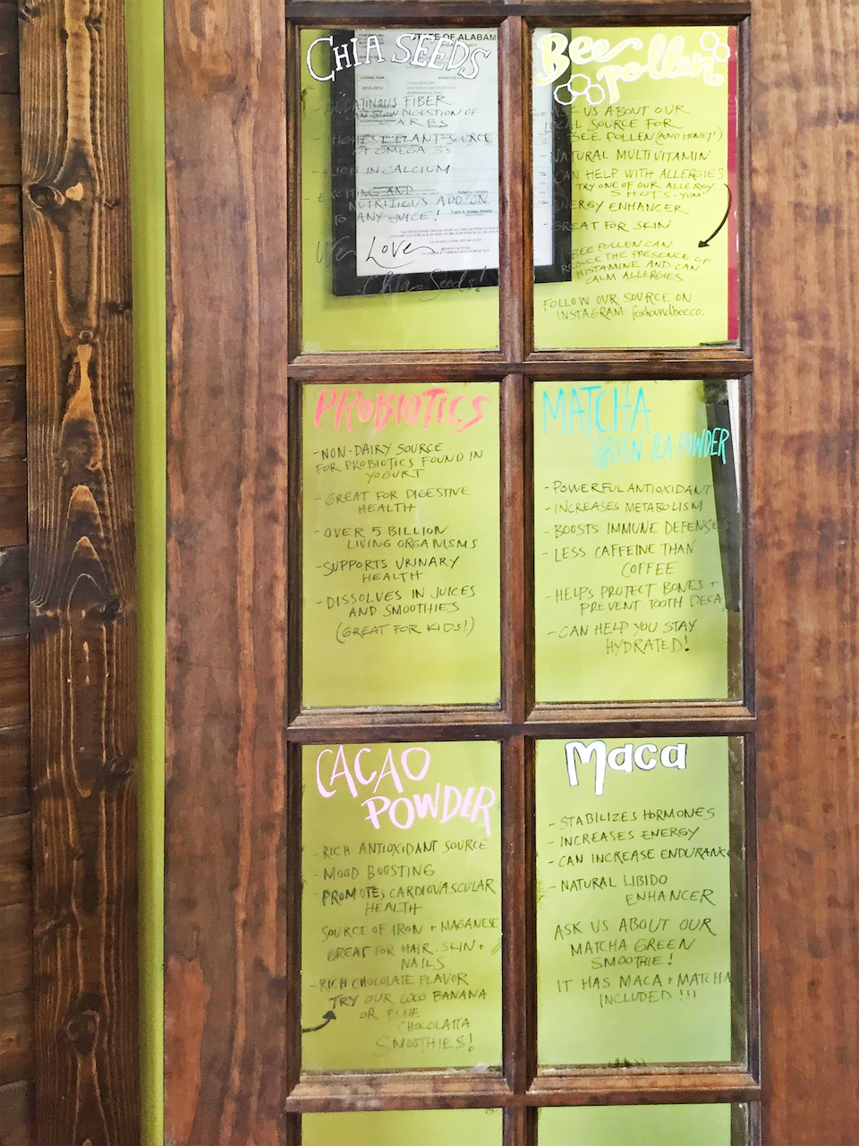 Every trip to Juice Bar offers new nuggets of knowledge on the many healthful ingredients available to toss into your juice of choice. Every trip to Juice Bar offers new nuggets of knowledge on the many healthful ingredients available to toss into your juice of choice.