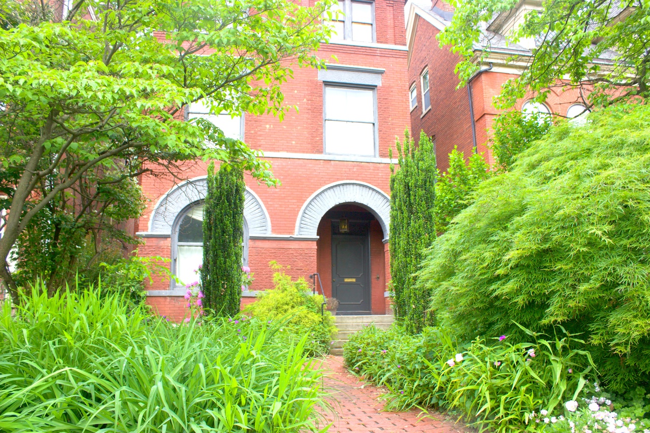 Isn't the arched entry beautiful? We also love the front yard, overflowing with greenery! walking old louisville