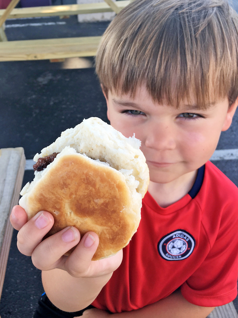 Gonna steal this child in the night:) Good eats at the Louisville Farmers Markets