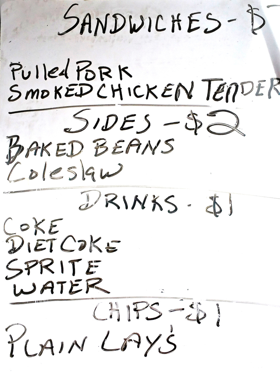 The humble menu packs a punch with some serious flavor. The humble menu packs a punch with some serious flavor.