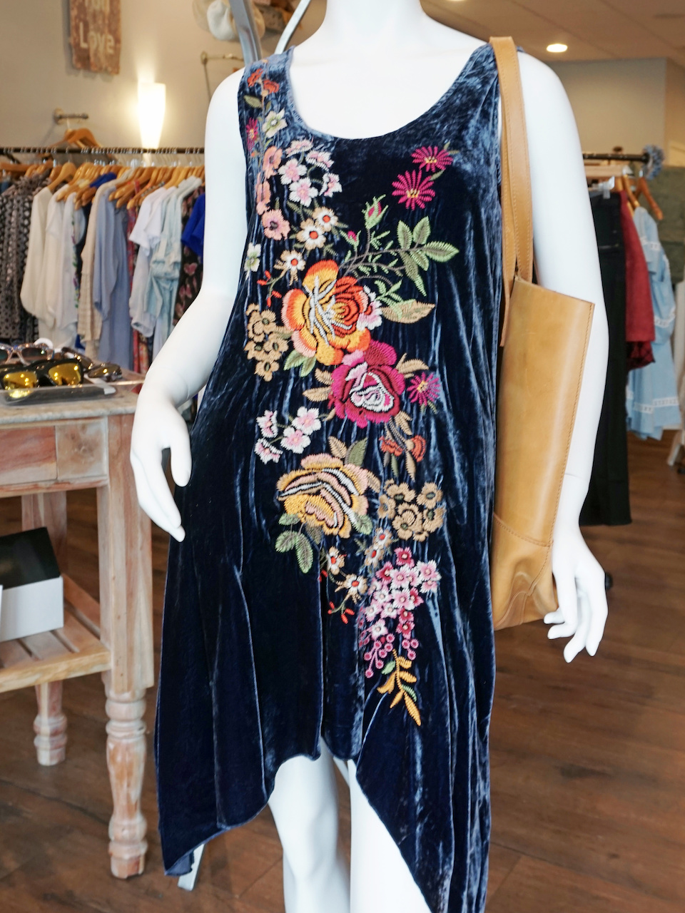 Tank velvet dress can pair with a jean jacket or a blazer in the fall What to Wear September Events in Louisville