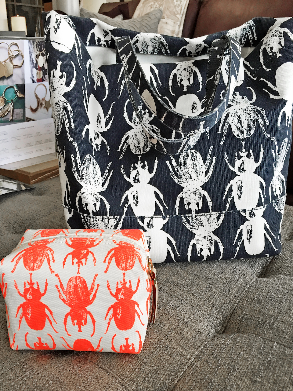 Loving these insect patterns! India Hicks -- July FINDS