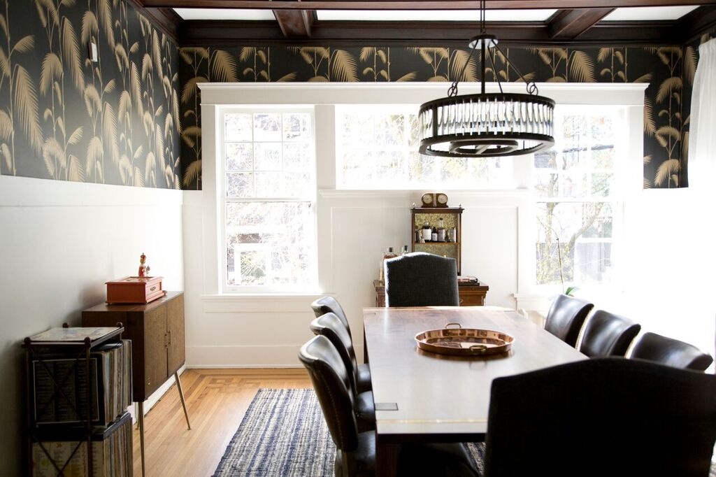 Drama in the dining room StyleBlueprint Atlanta: Kate Hayes Midtown design