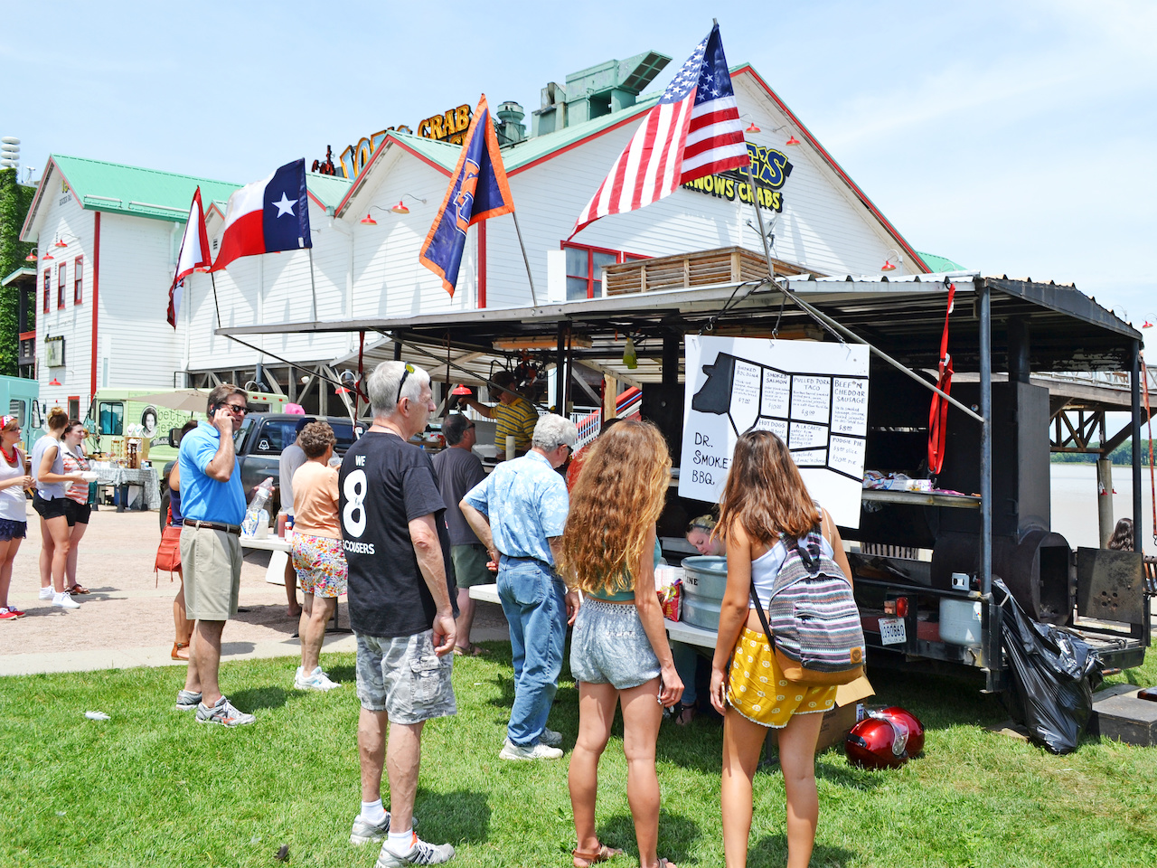 This is the biggest smoker we have ever seen Louisville Food Truck Guide