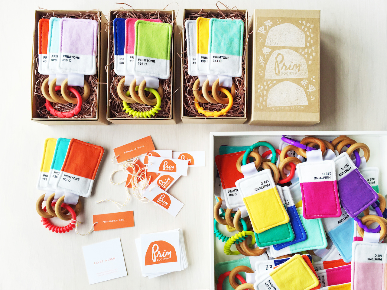 Prim Society’s Primtone Baby Teether and Crinkle Toy is a one of kind gift sure to bring the “ooohs and ahhhs” at a baby shower. Prim Society’s Primtone Baby Teether and Crinkle Toy is a one of kind gift sure to bring the “ooohs and ahhhs” at a baby shower.