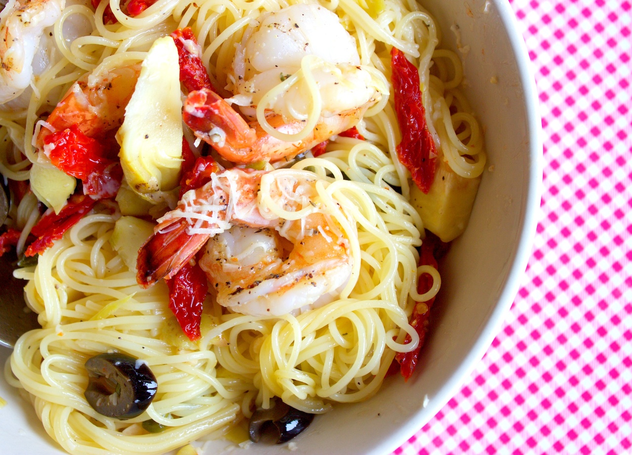 Capellini with Shrimp from Amici' Cafe sb old louisville shrimp at amici.jpg