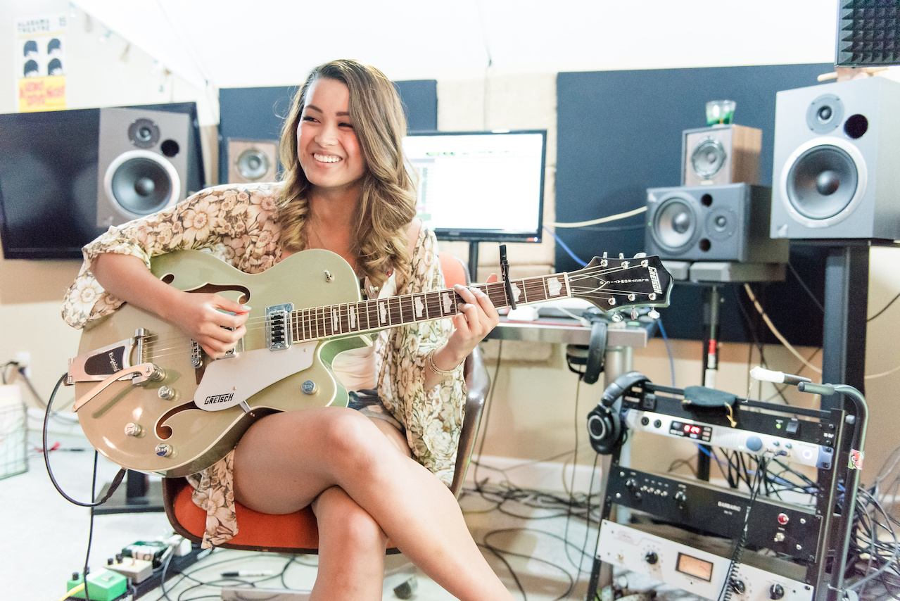 Raquel Lily in her home studio Raquel Lily in her home studio