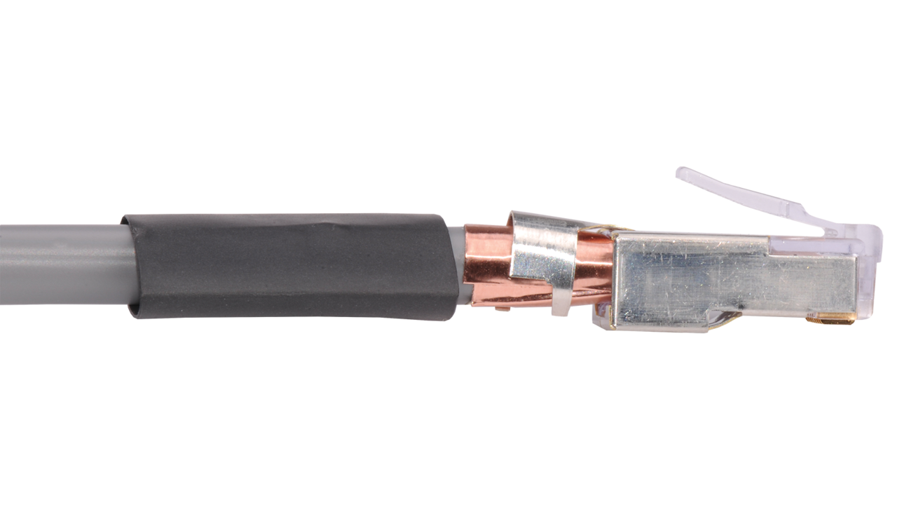 RJ45-STP-L5E - Category 5e shielded 8P8C RJ45 Plug with 360 degree ...