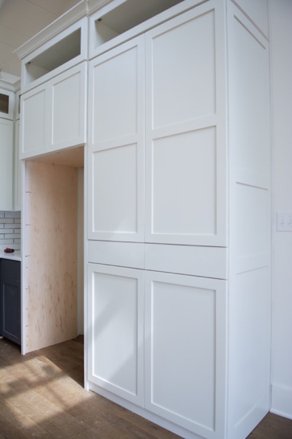 Open storage above the cabinets Behind the Scenes: Designing a Homearama house from start to finish