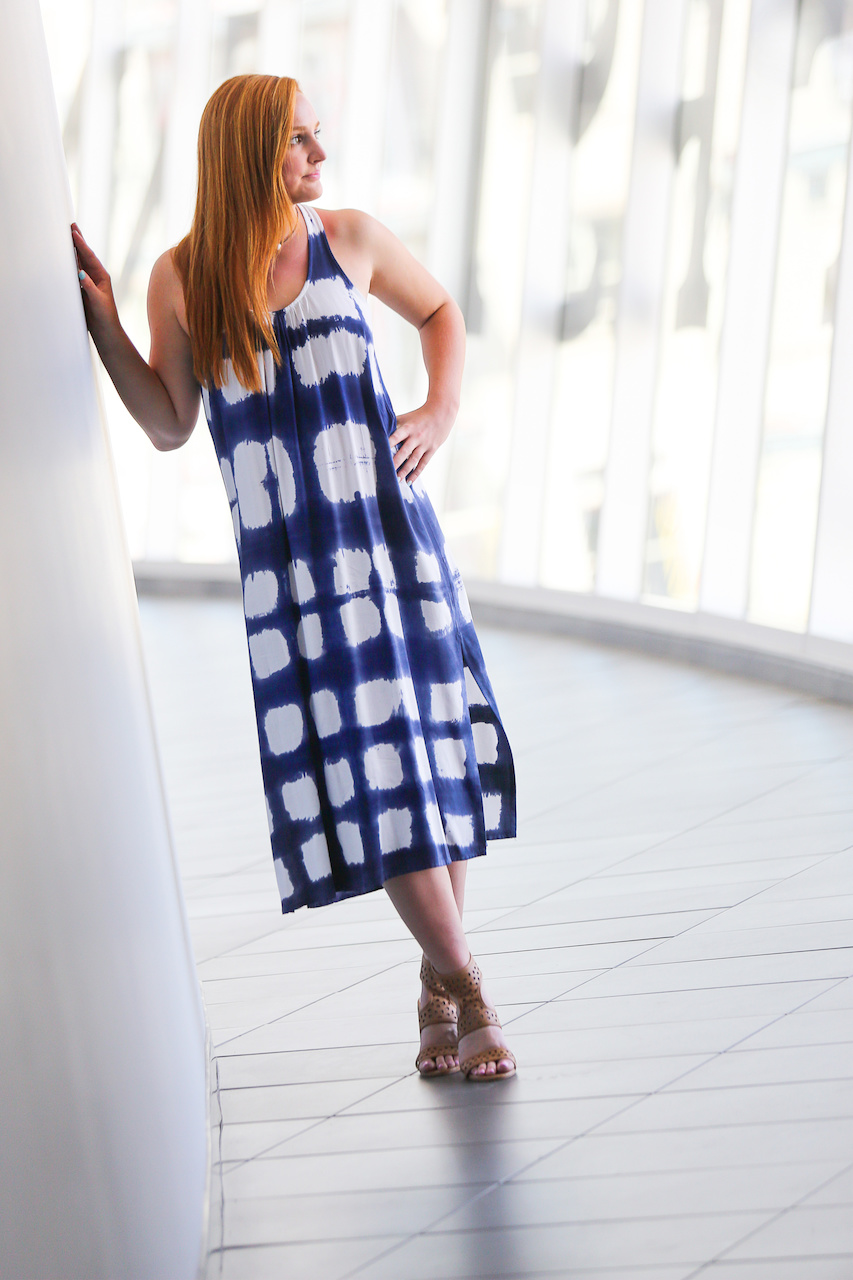 Allison inspires fireworks in her dress from Habit. Allison inspires fireworks in her dress from Habit.