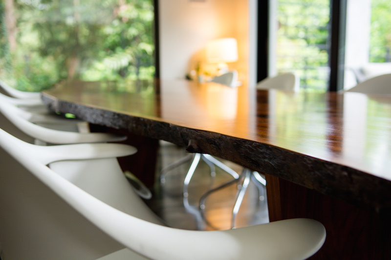 where man made elements greet natural elements From Fall Away Lot to Dream Home