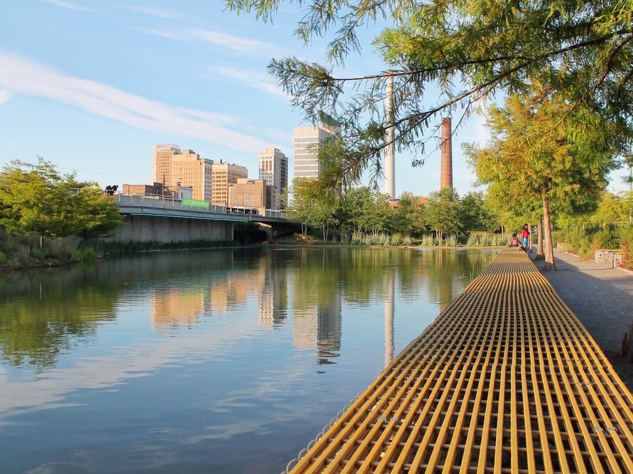 Soak up a moment of serenity or quiet conversation at Railroad Park. Soak up a moment of serenity or quiet conversation at Railroad Park.