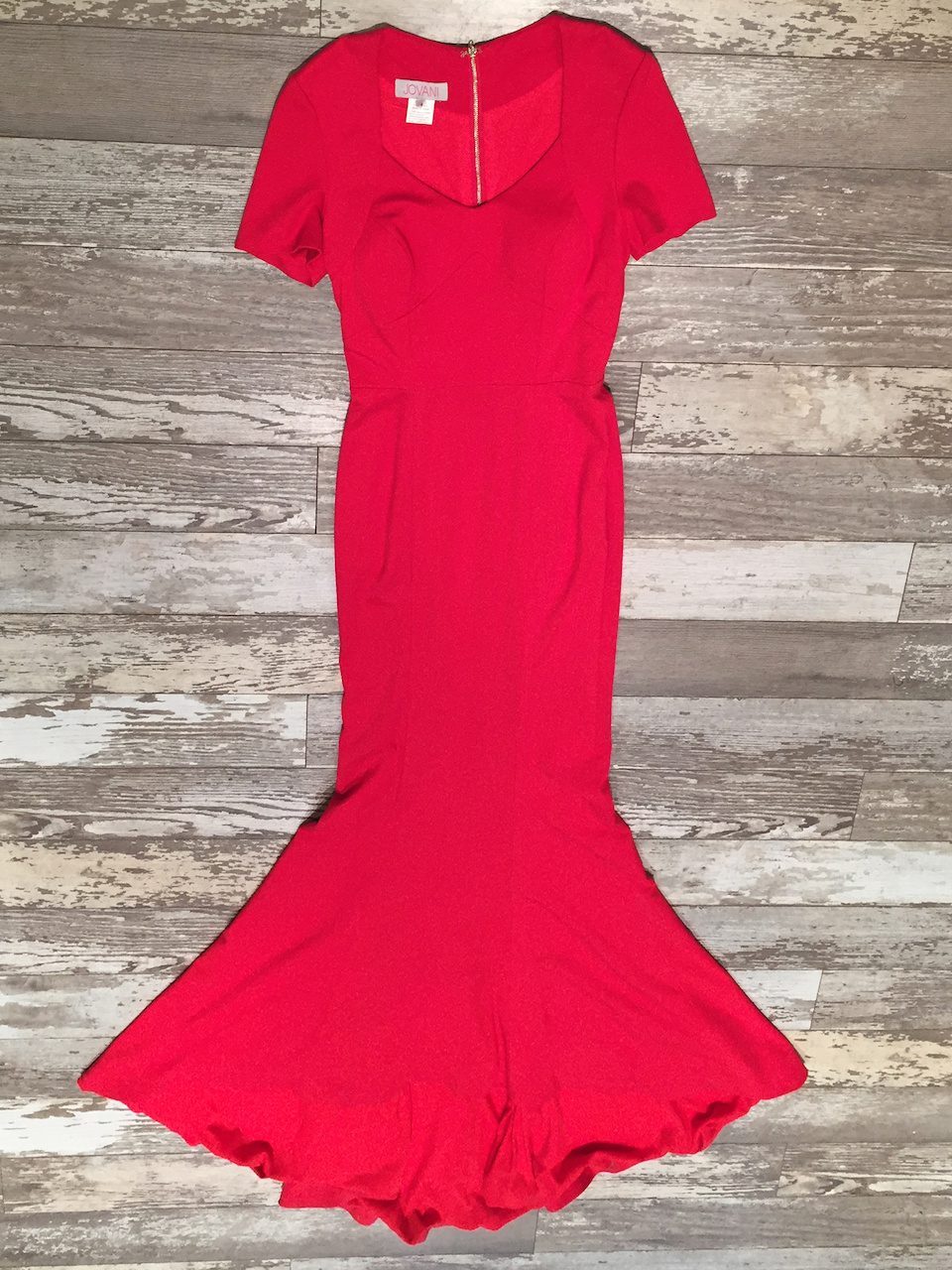 From The Clothes Tree: Jovani red jersey mermaid evening gown From The Clothes Tree: Jovani red jersey mermaid evening gown