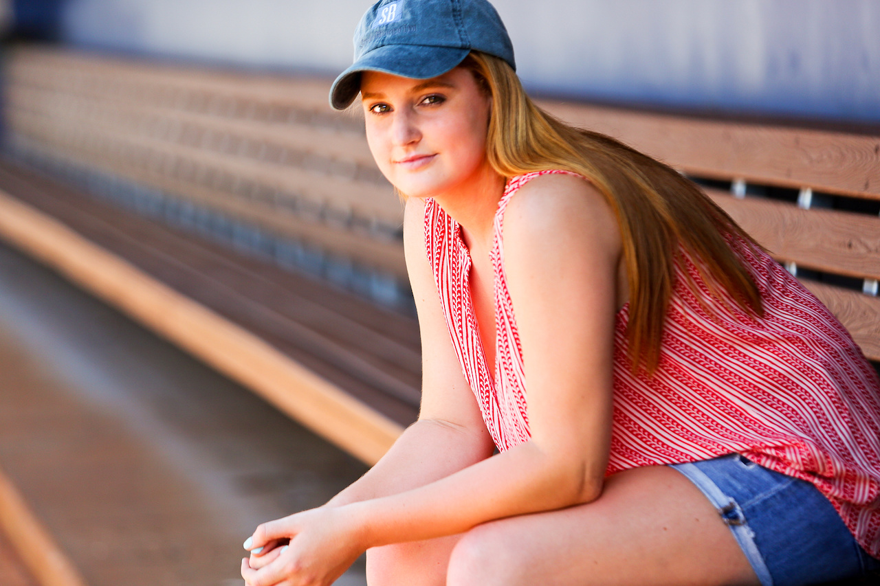 Allison looks fierce in her SB hat and a top from Copper Penny. Allison looks fierce in her SB hat and a top from Copper Penny.
