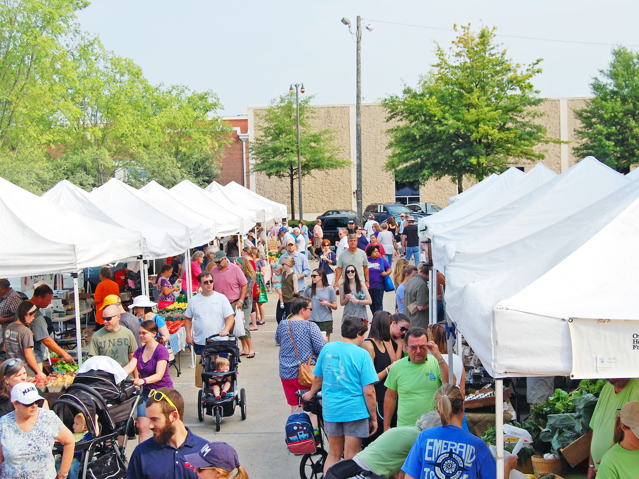 There's a sense of Saturday morning celebration and cheer at the Pepper Place Farmers Market. There's a sense of Saturday morning celebration and cheer at the Pepper Place Farmers Market.
