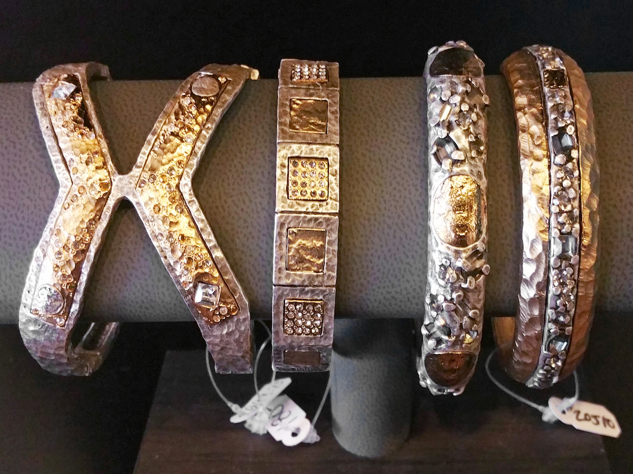 Tat2 Designs bangles, ranging from $180 to $300 each, at Manhattan South Tat2 Designs bangles, ranging from $180 to $300 each, at Manhattan South